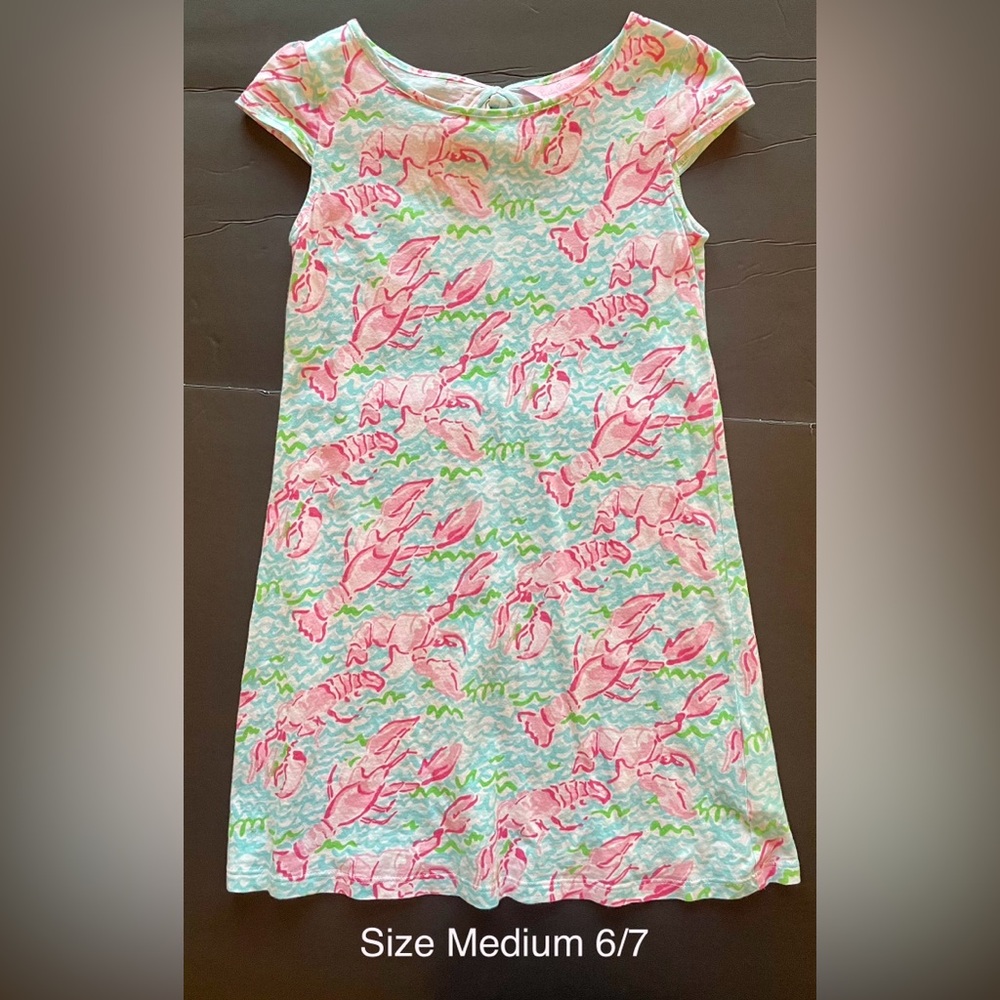 Lilly Pulitzer size Medium 6-7 Lobster Roll summer dress